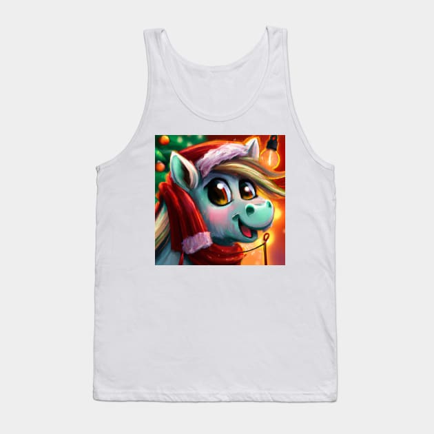 Cute Horse Drawing Tank Top by Play Zoo